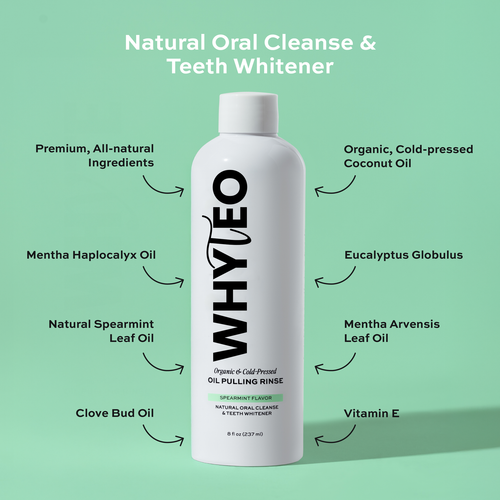 100% Organic Spearmint Oil Pulling Rinse