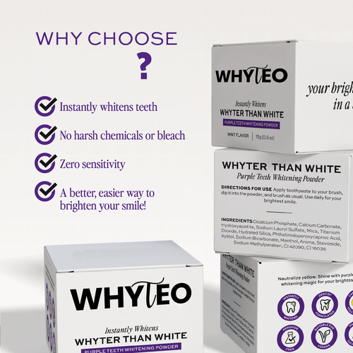 Whyteo™ Purple Teeth Whitening Powder